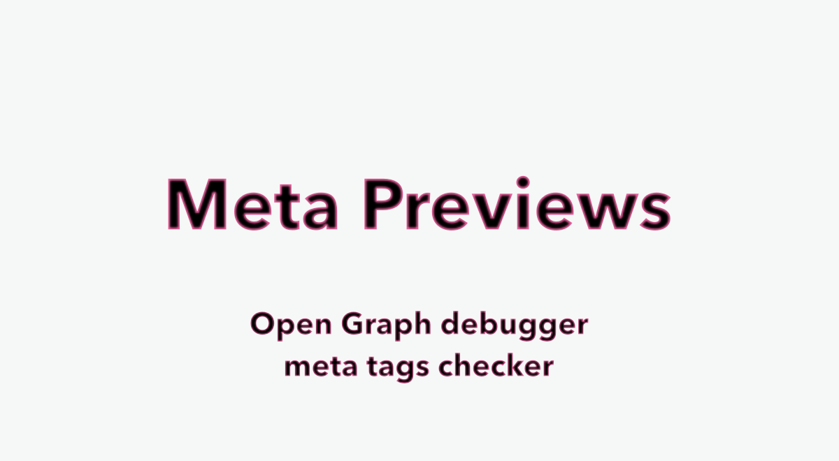 Meta Previews - Extract meta tags from any website